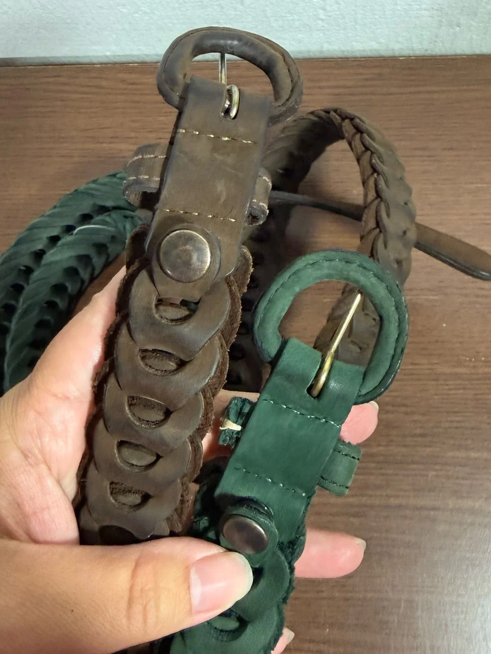 GAP Braided Leather Belts Vintage 90’s